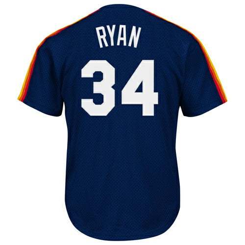 Nolan Ryan Houston Astros Mitchell & Ness Authentic Batting Practice Jersey - MLB