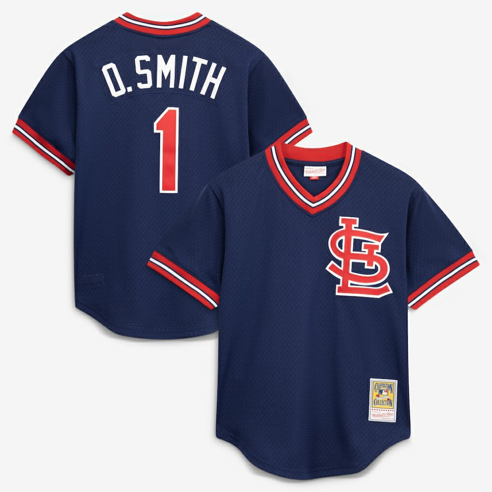 Ozzie Smith St. Louis Cardinals Mitchell & Ness Authentic Batting Practice Jersey - MLB