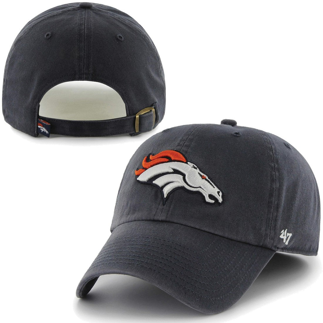 Denver Broncos '47 Brand Cleanup Adjustable Hat Navy Blue | 47 brand