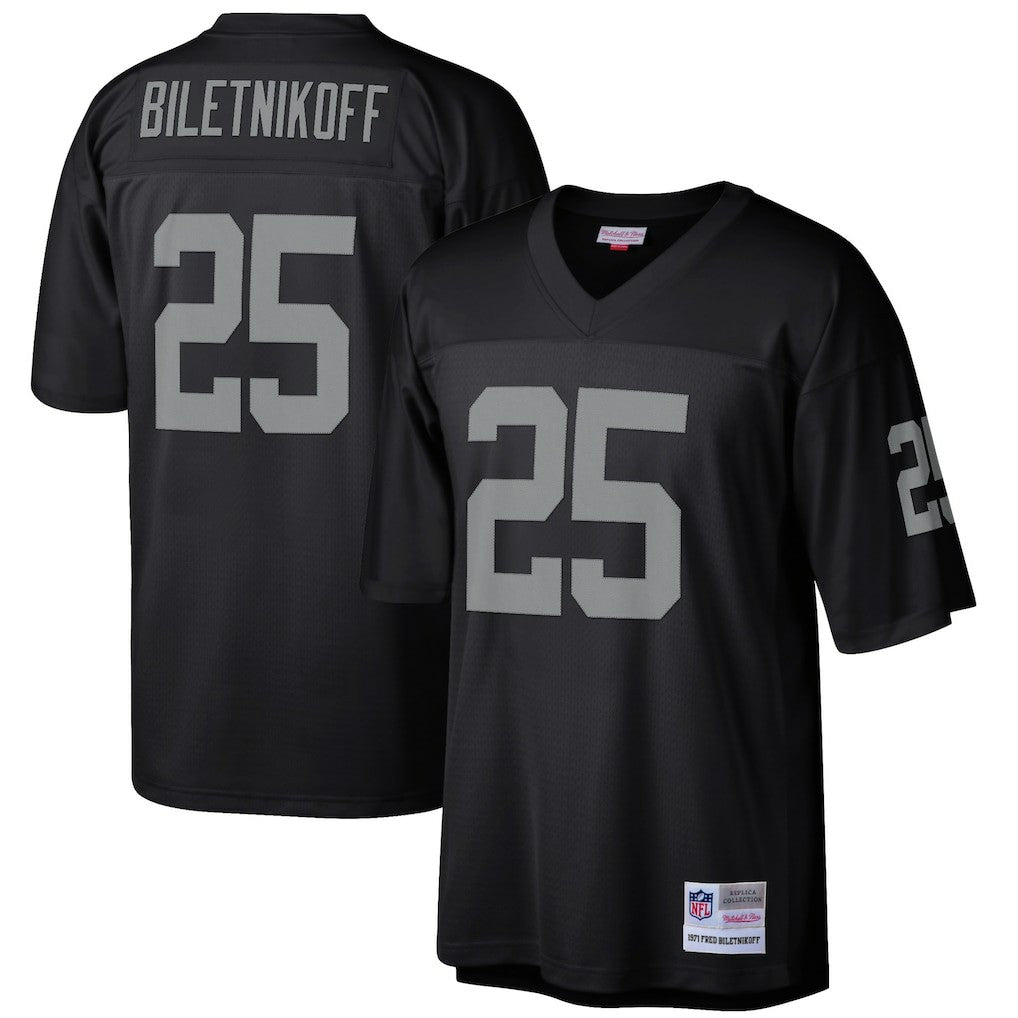 Fred Biletnikoff Las Vegas Raiders Retired Player Legacy Replica Jersey Black | Mitchell & Ness