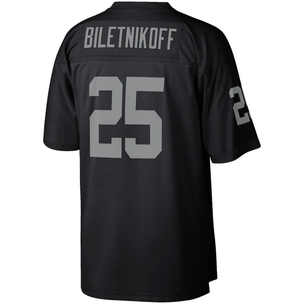 Fred Biletnikoff Las Vegas Raiders Retired Player Legacy Replica Jersey Black | Mitchell & Ness