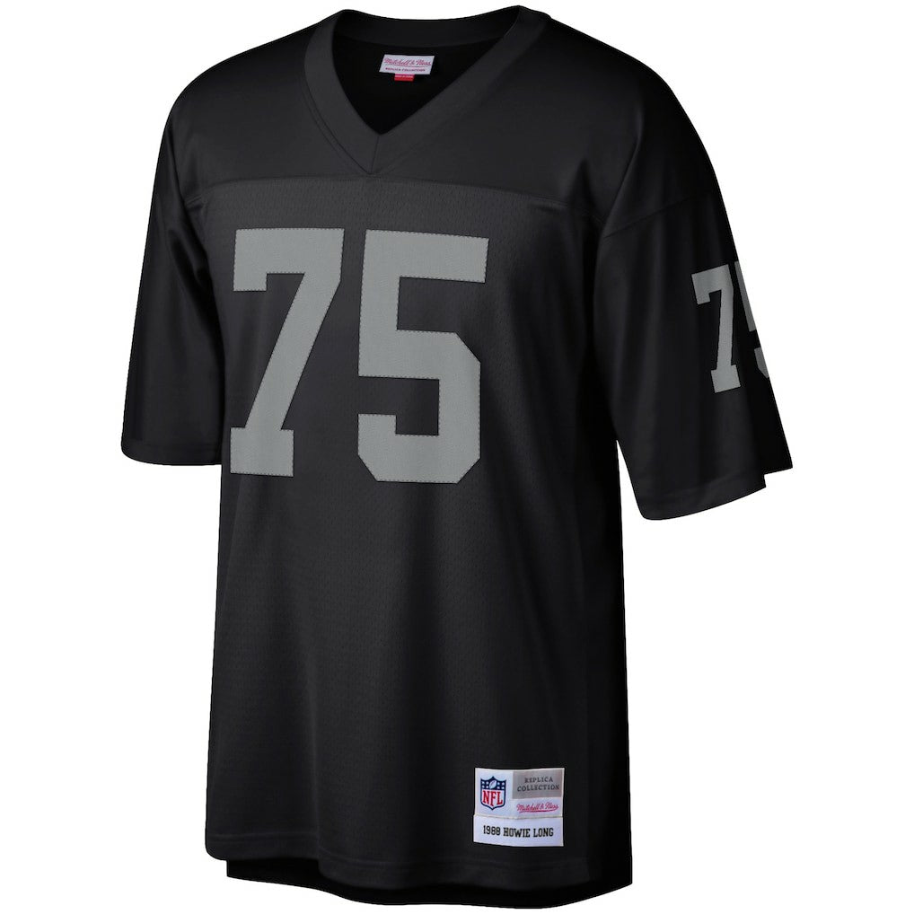 Howie Long Las Vegas Raiders Retired Player Legacy Replica Jersey Black | Mitchell & Ness
