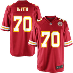 Youth Kansas City Chiefs Mike DeVito Team Color Game Jersey | Nike for Sale