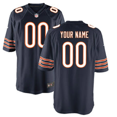 Chicago Bears Youth Custom Game Jersey Navy | Nike for Sale