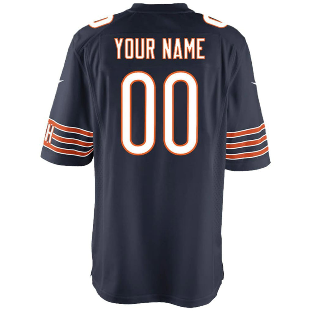 Chicago Bears Youth Custom Game Jersey Navy | Nike for Sale
