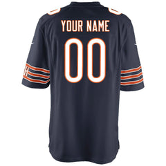 Chicago Bears Youth Custom Game Jersey Navy | Nike for Sale