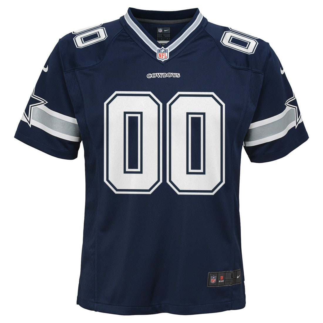 Dallas Cowboys Youth Custom Game Jersey Navy | Nike for Sale