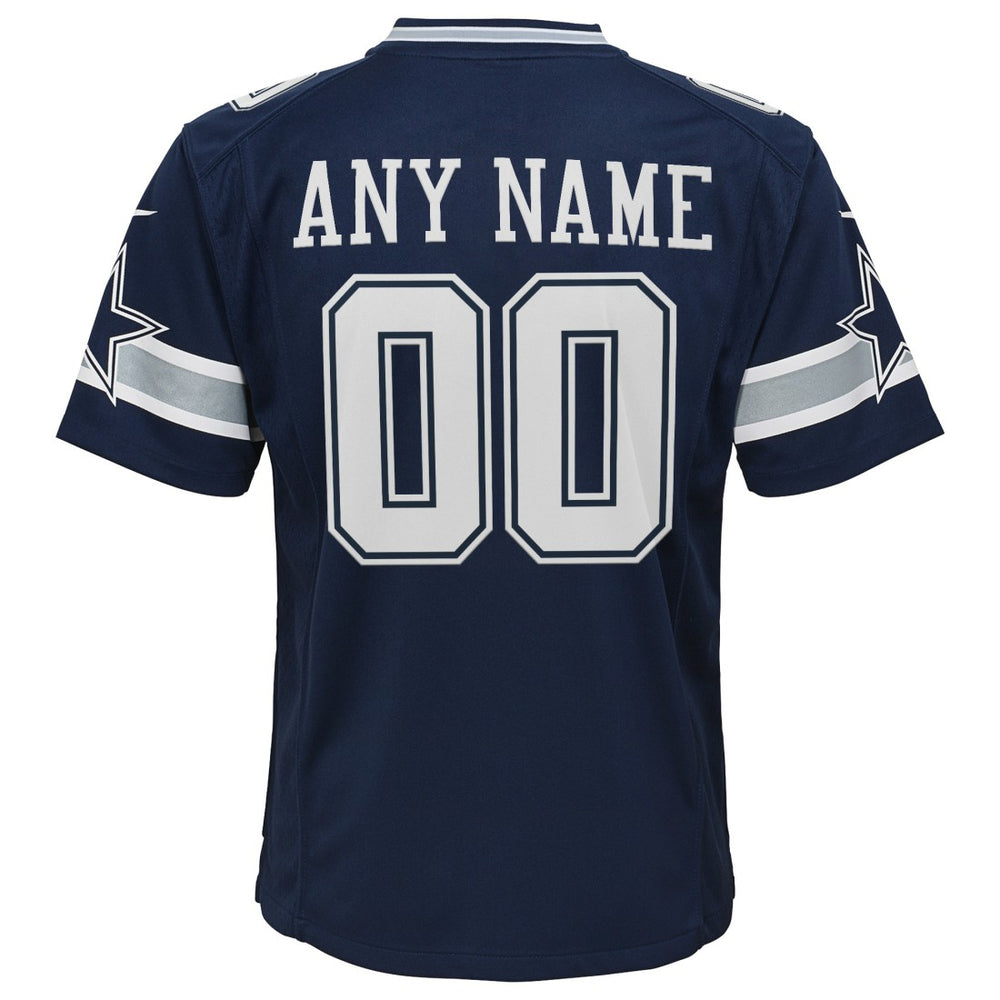 Dallas Cowboys Youth Custom Game Jersey Navy | Nike for Sale
