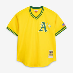 Rickey Henderson Athletics Mitchell & Ness Authentic Batting Practice Jersey - MLB