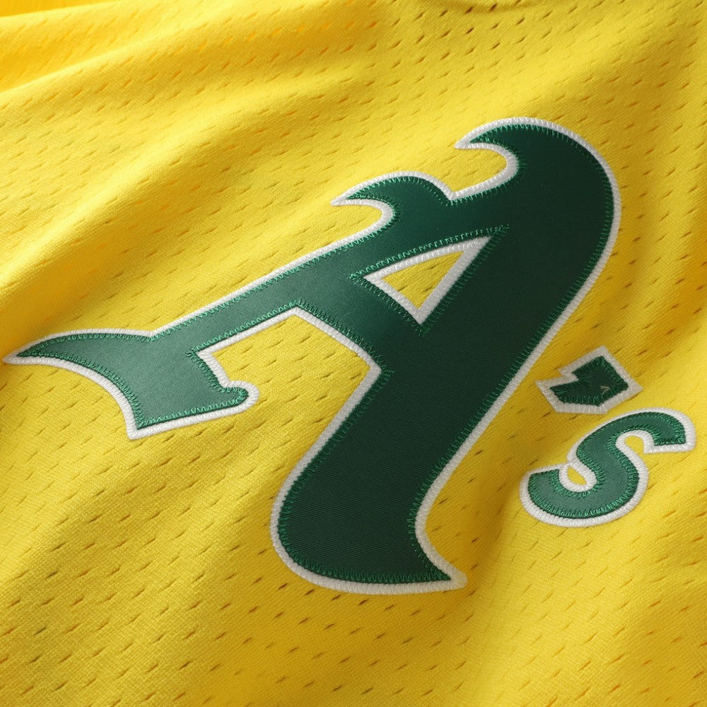 Rickey Henderson Athletics Mitchell & Ness Authentic Batting Practice Jersey - MLB