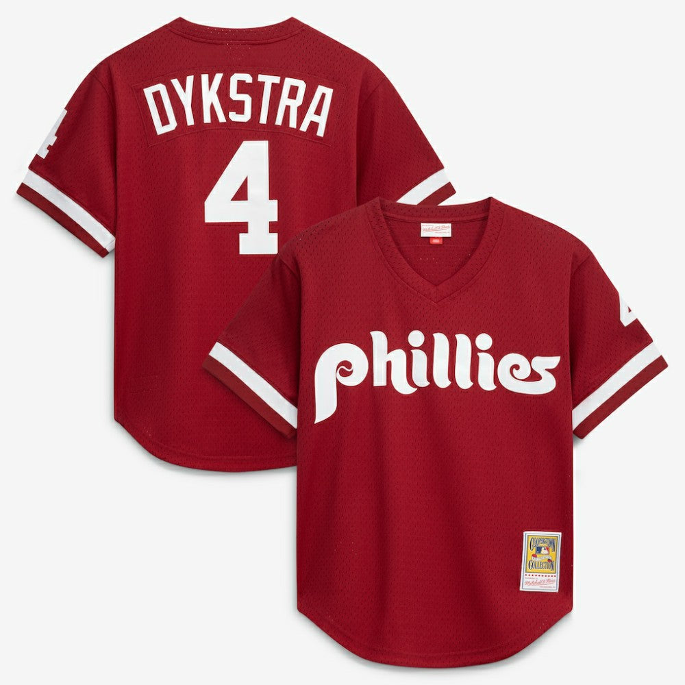 Lenny Dykstra Philadelphia Phillies Mitchell & Ness Authentic Batting Practice Jersey - MLB