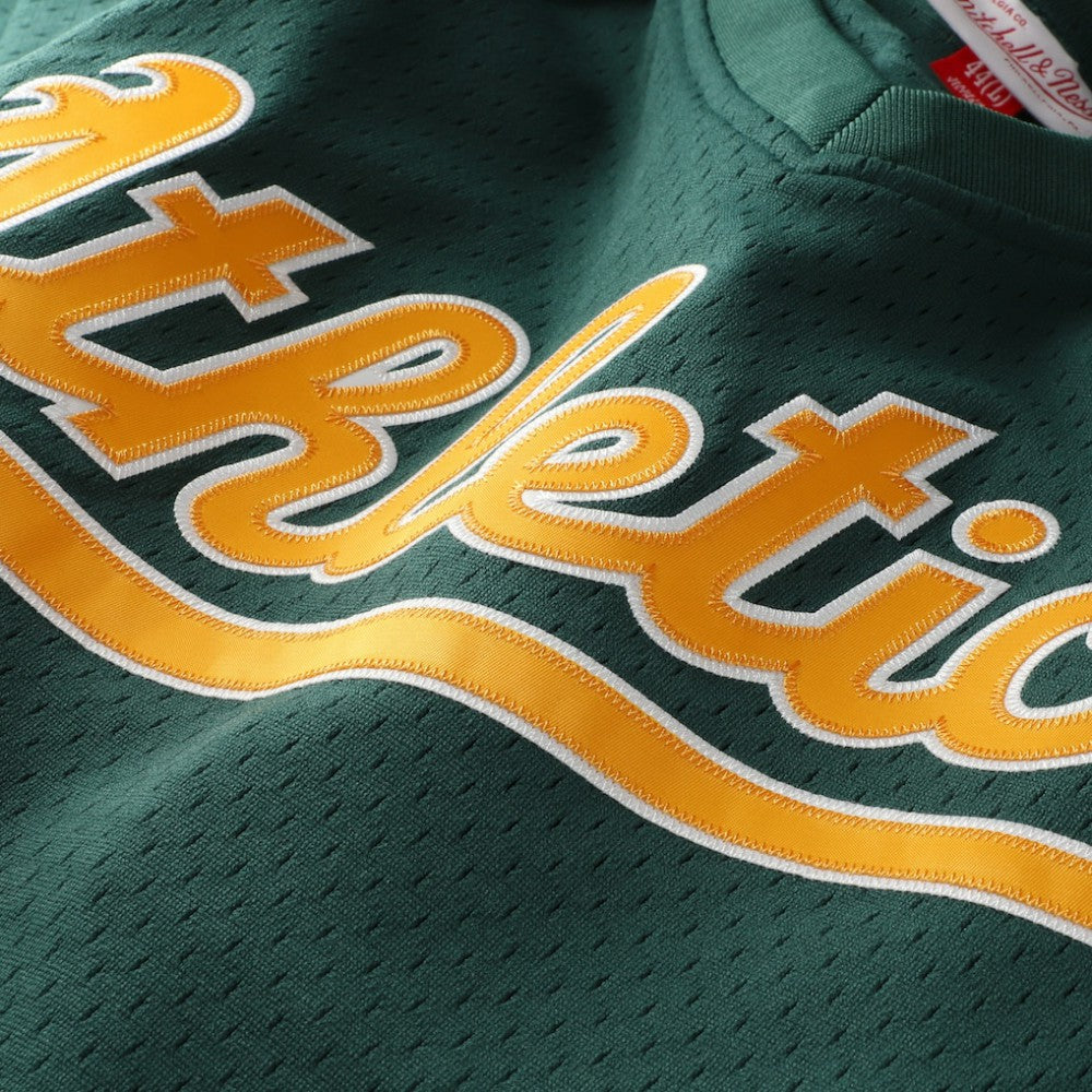 Rickey Henderson Athletics Mitchell & Ness Authentic Batting Practice Jersey - MLB