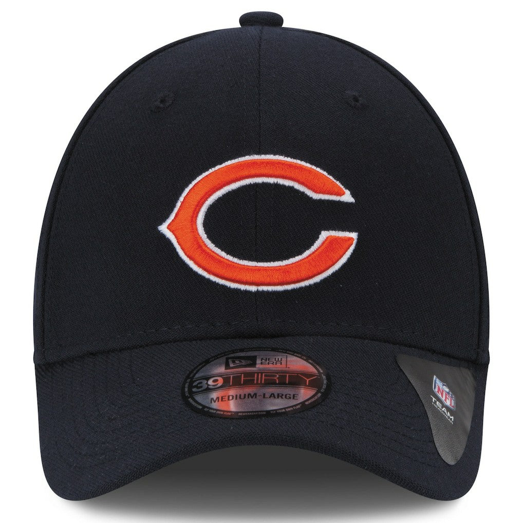 Chicago Bears New Era 39THIRTY Team Classic Flex Hat Navy Blue | NFL