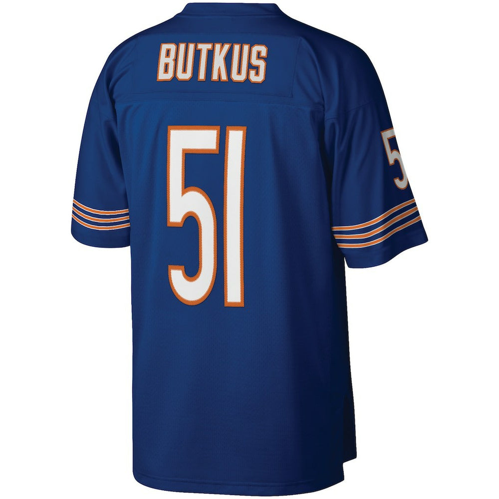 Dick Butkus Chicago Bears Retired Player Legacy Replica Jersey Navy | Mitchell & Ness