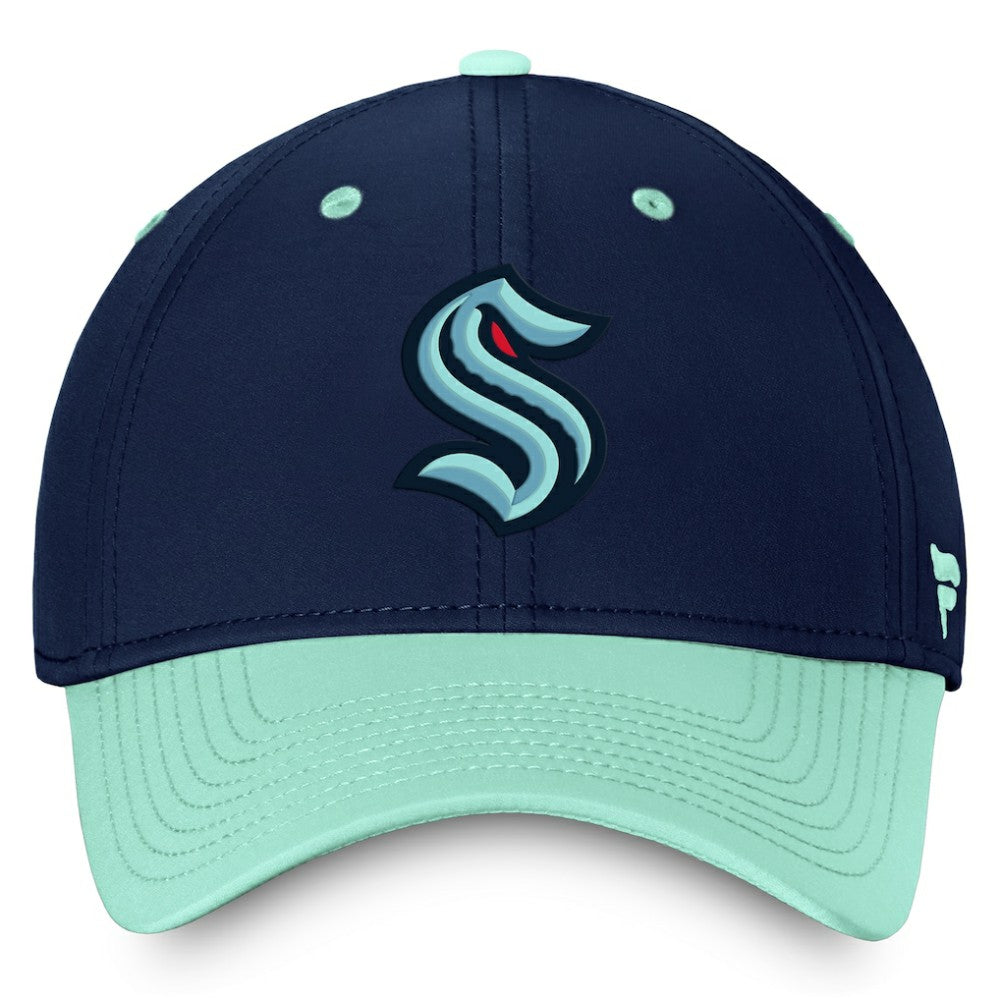 Seattle Kraken Fanatics Authentic Pro Rink Two-Tone Flex Hat – Deep Sea Blue/Light Blue - NHL