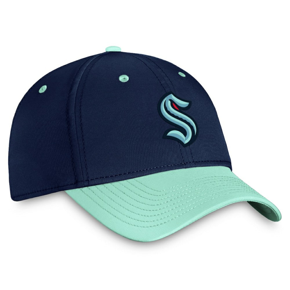 Seattle Kraken Fanatics Authentic Pro Rink Two-Tone Flex Hat – Deep Sea Blue/Light Blue - NHL