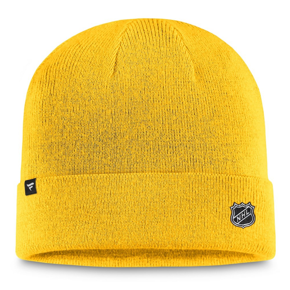 Nashville Predators Fanatics Authentic Pro Cuffed Knit Hat – Gold - NHL