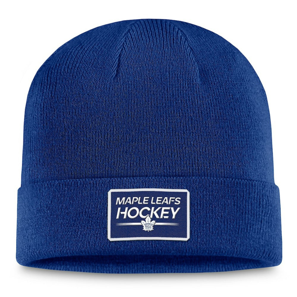 Toronto Maple Leafs Fanatics Authentic Pro Cuffed Knit Hat – Blue - NHL