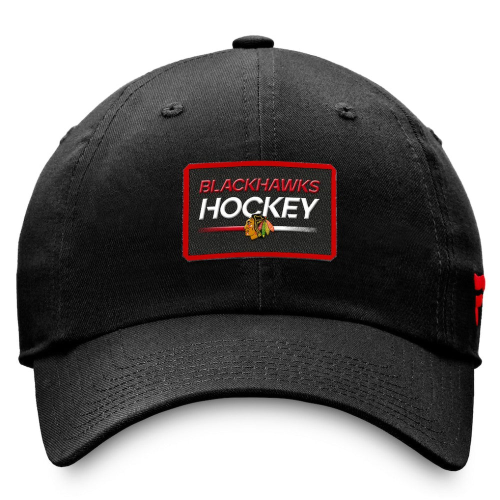 Chicago Blackhawks Fanatics Authentic Pro Prime Adjustable Hat – Black - NHL