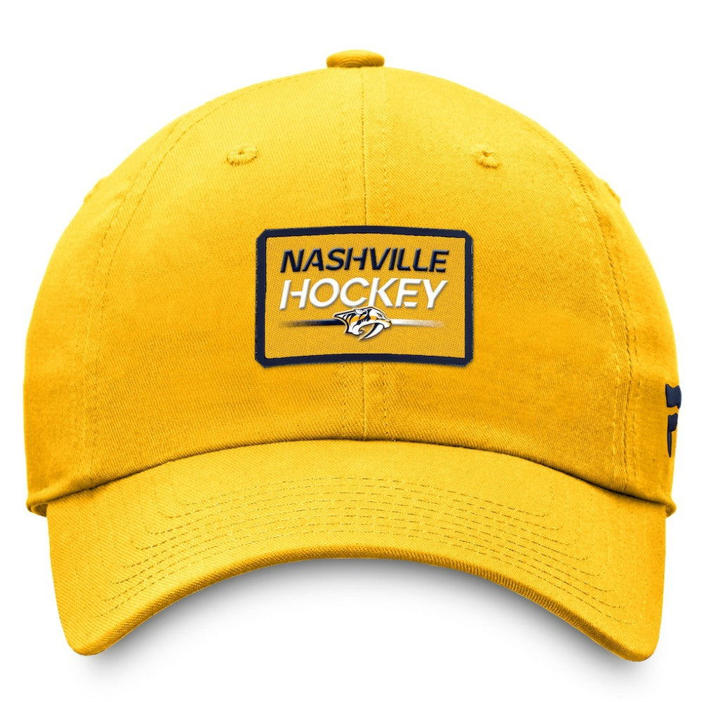 Nashville Predators Fanatics Authentic Pro Prime Adjustable Hat – Gold - NHL