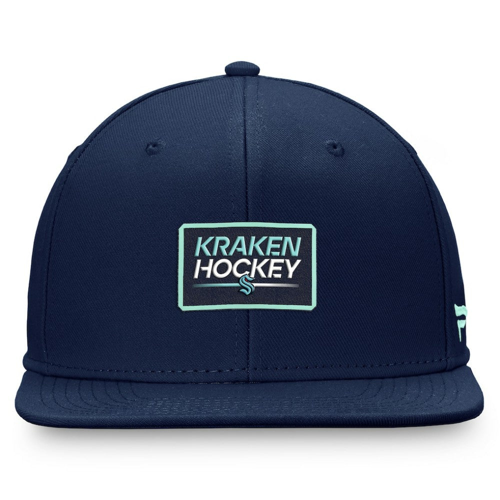 Seattle Kraken Fanatics Authentic Pro Prime Snapback Hat – Deep Sea Blue - NHL