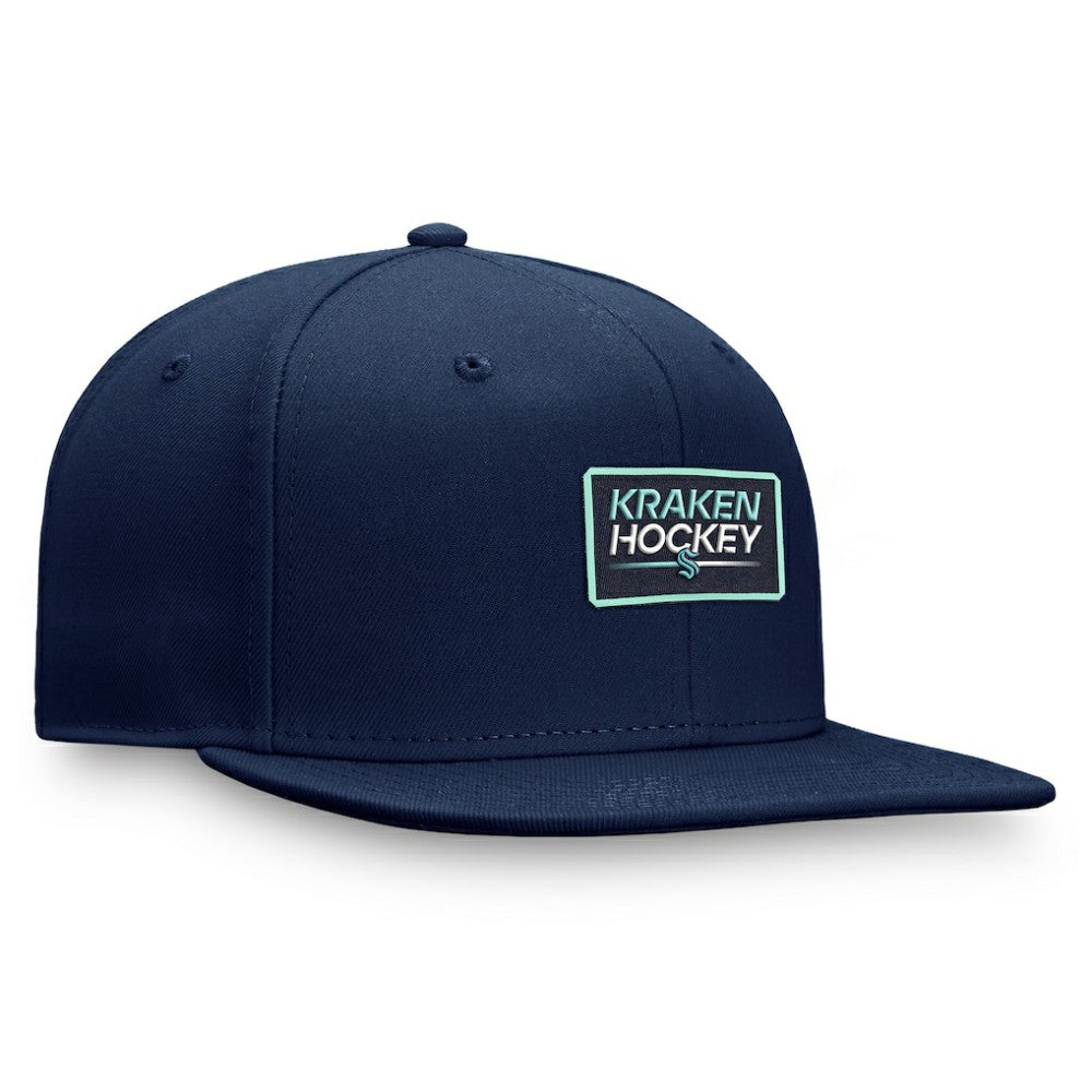 Seattle Kraken Fanatics Authentic Pro Prime Snapback Hat – Deep Sea Blue - NHL