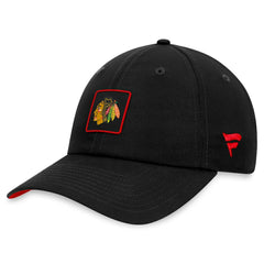 Chicago Blackhawks Fanatics Authentic Pro Rink Adjustable Hat - Black - NHL