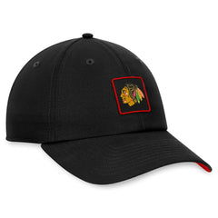 Chicago Blackhawks Fanatics Authentic Pro Rink Adjustable Hat - Black - NHL