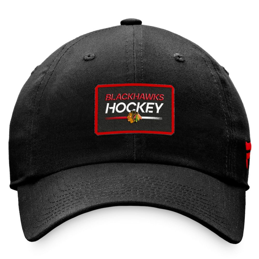 Chicago Blackhawks Fanatics Women's Authentic Pro Rink Adjustable Hat - Black - NHL