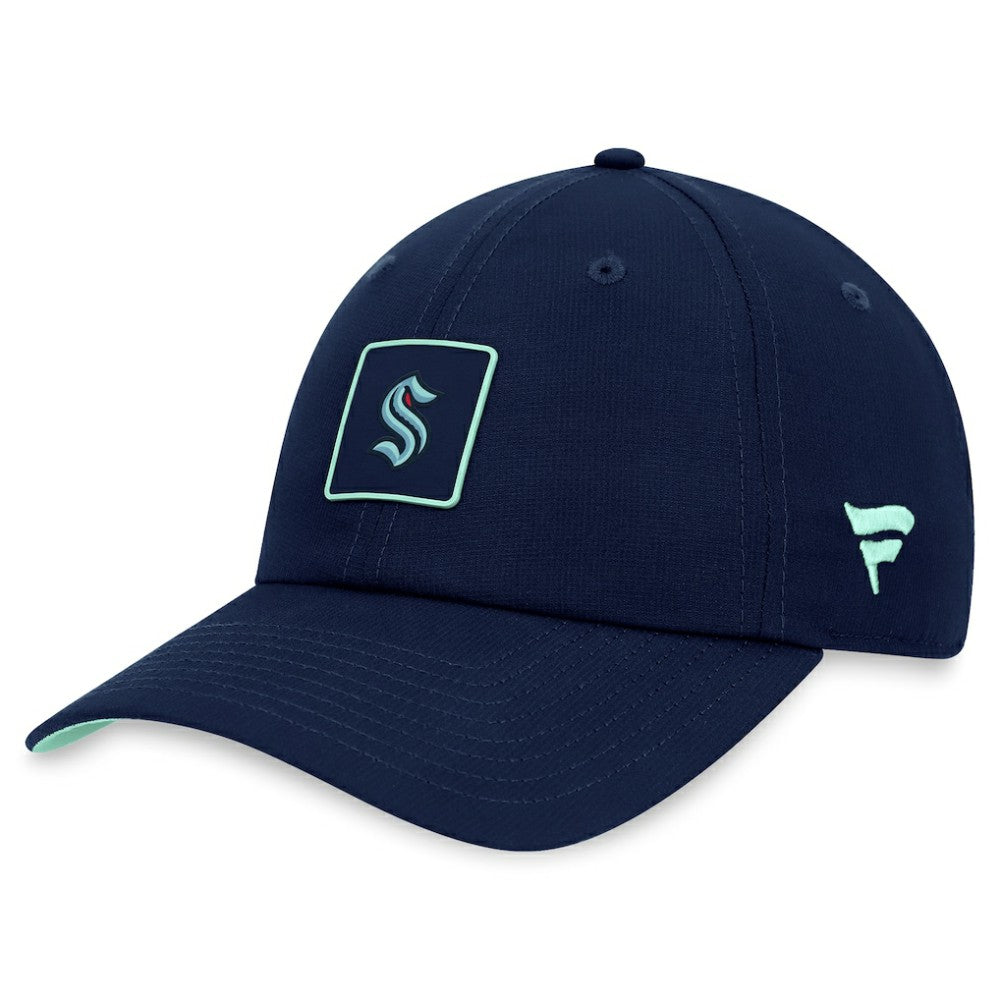Seattle Kraken Fanatics Authentic Pro Rink Adjustable Hat - Deep Sea Blue - NHL