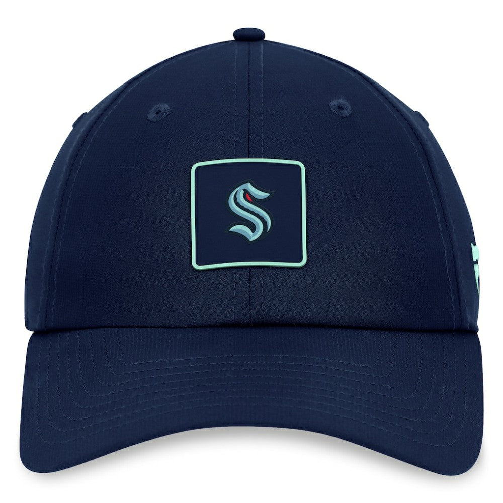 Seattle Kraken Fanatics Authentic Pro Rink Adjustable Hat - Deep Sea Blue - NHL