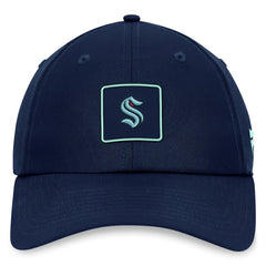 Seattle Kraken Fanatics Authentic Pro Rink Adjustable Hat - Deep Sea Blue - NHL