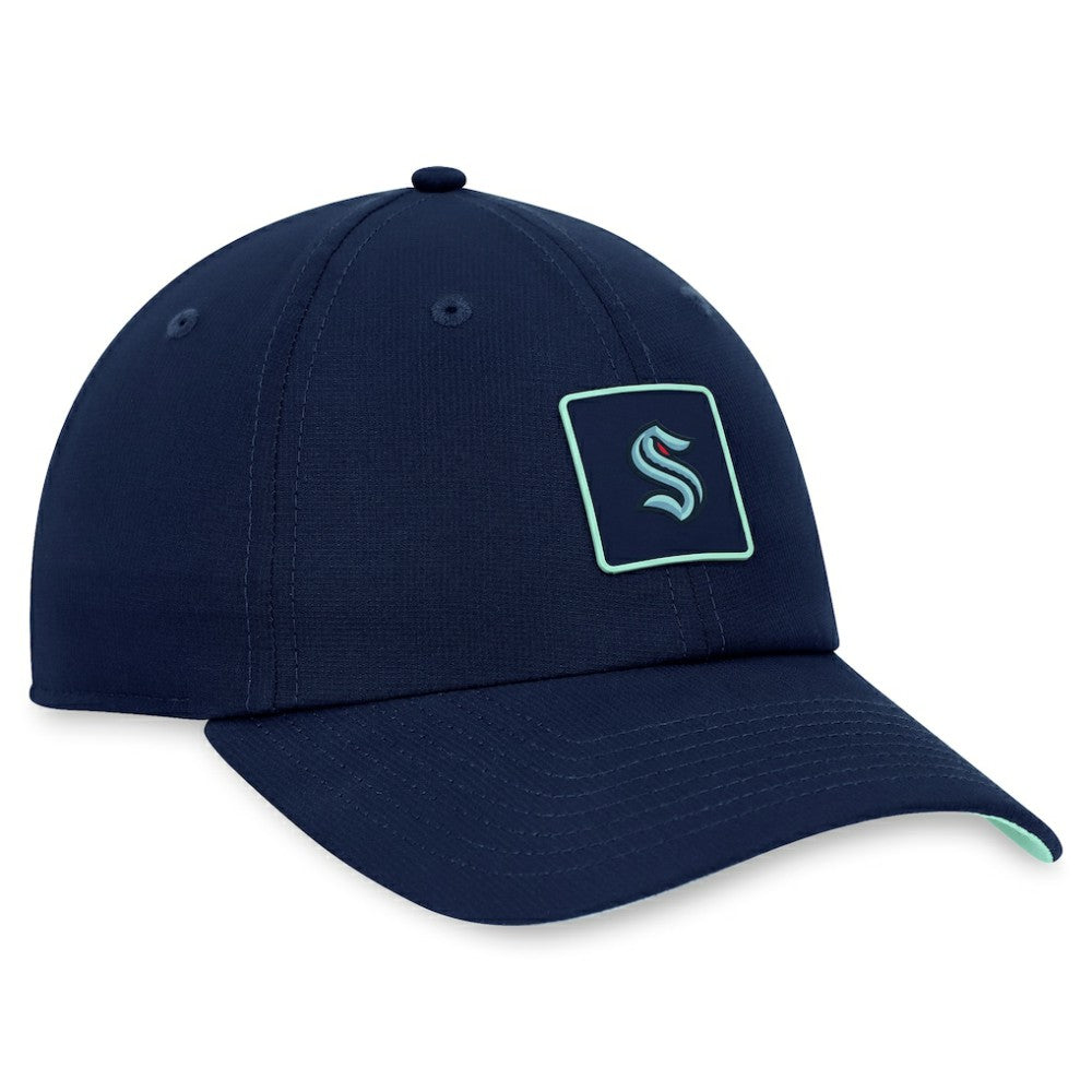 Seattle Kraken Fanatics Authentic Pro Rink Adjustable Hat - Deep Sea Blue - NHL