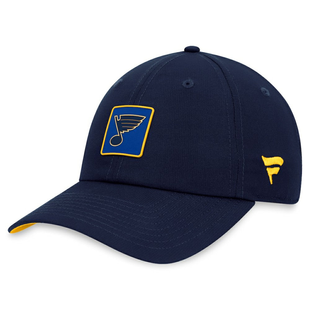 St. Louis Blues Fanatics Authentic Pro Rink Adjustable Hat - Navy - NHL