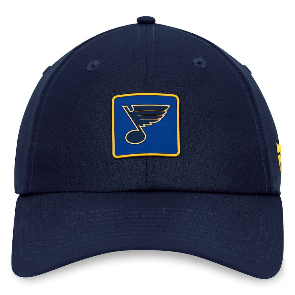 St. Louis Blues Fanatics Authentic Pro Rink Adjustable Hat - Navy - NHL