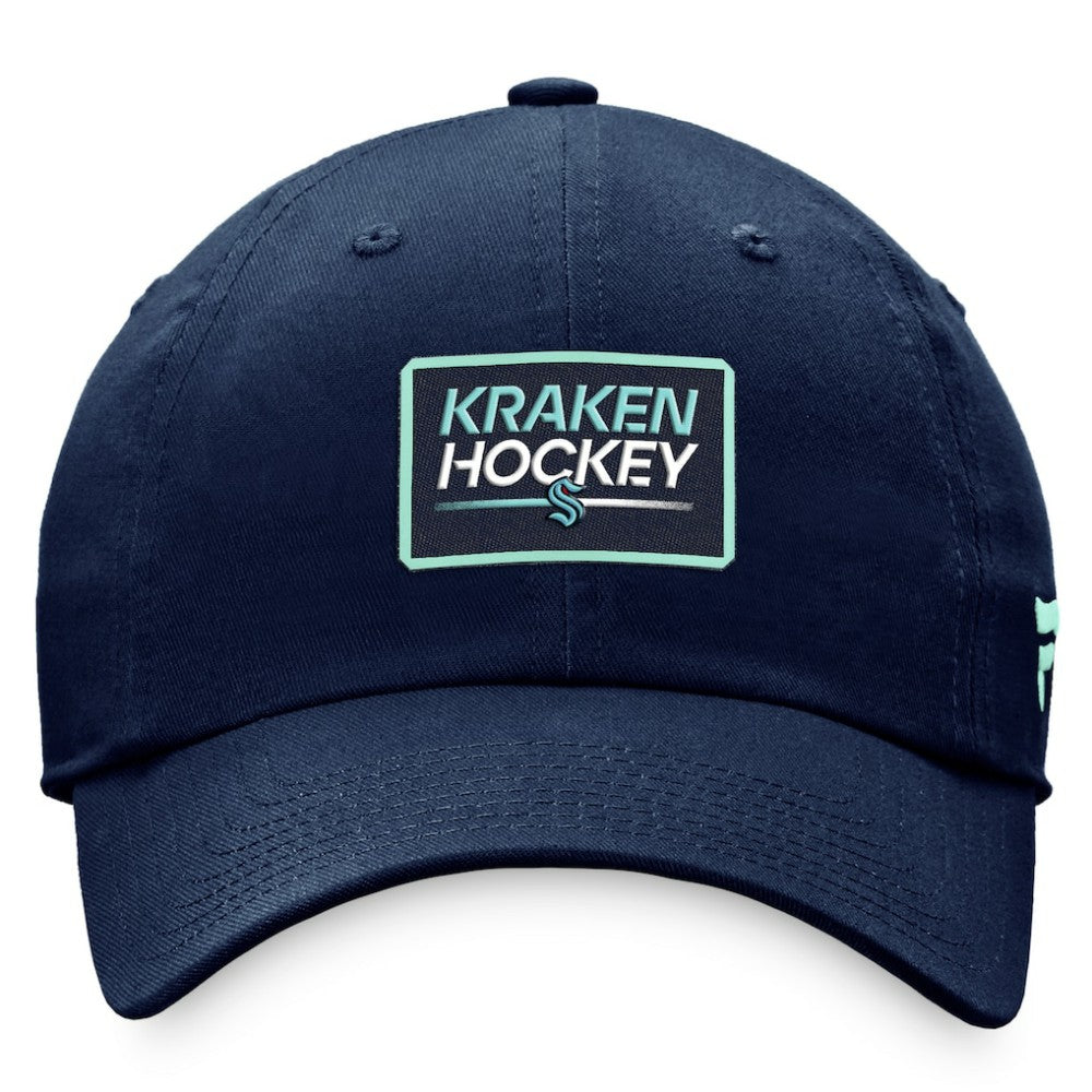 Seattle Kraken Fanatics Women's Authentic Pro Rink Adjustable Hat - Deep Sea Blue - NHL