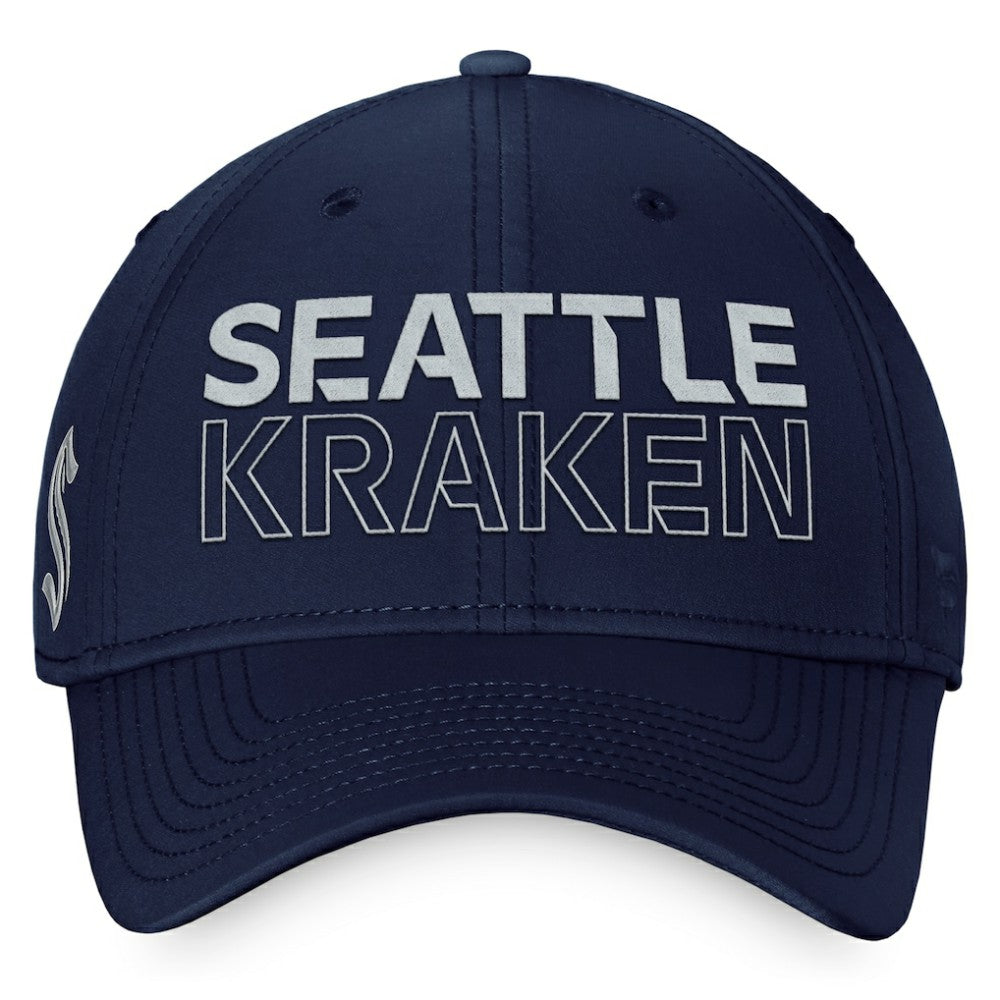 Seattle Kraken Fanatics Authentic Pro Road Flex Hat – Deep Sea Blue - NHL