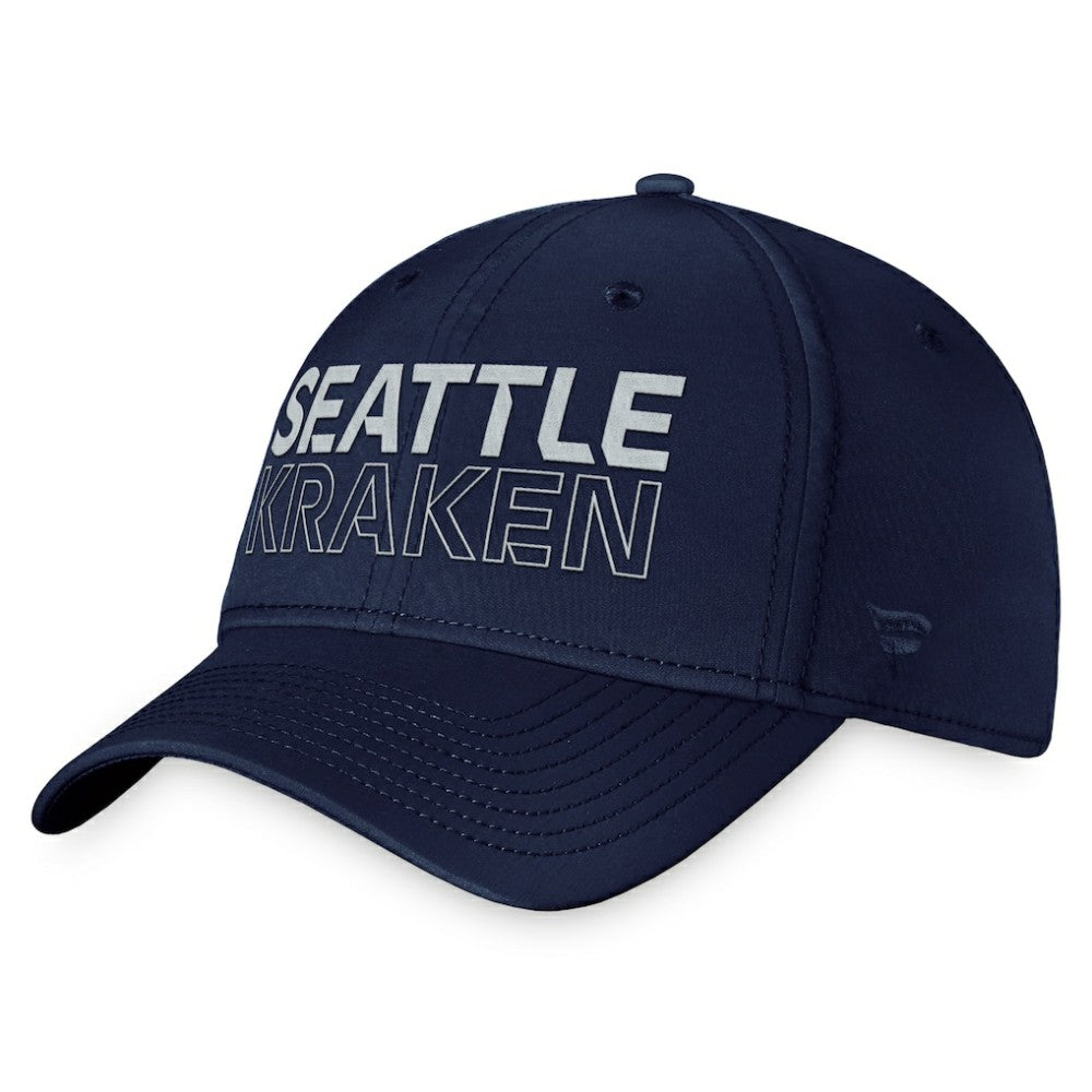 Seattle Kraken Fanatics Authentic Pro Road Flex Hat – Deep Sea Blue - NHL
