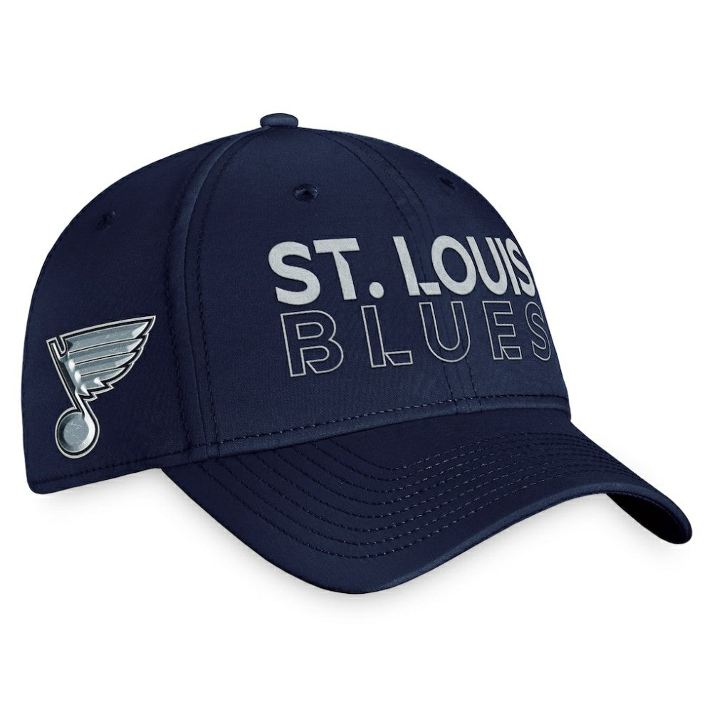St. Louis Blues Fanatics Authentic Pro Road Flex Hat – Navy - NHL