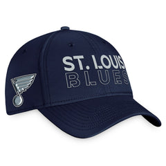 St. Louis Blues Fanatics Authentic Pro Road Flex Hat – Navy - NHL