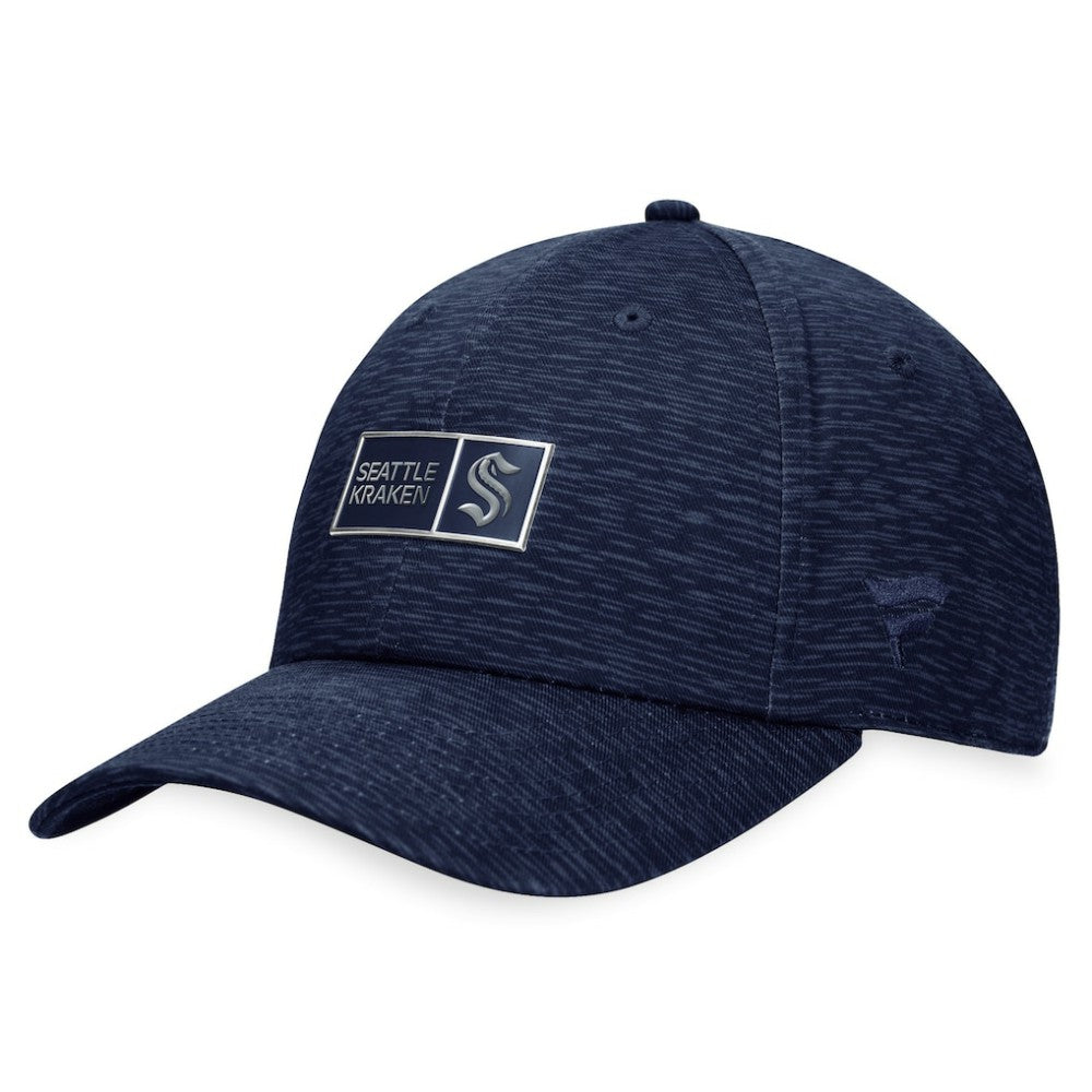 Seattle Kraken Fanatics Authentic Pro Road Adjustable Hat - Deep Sea Blue - NHL