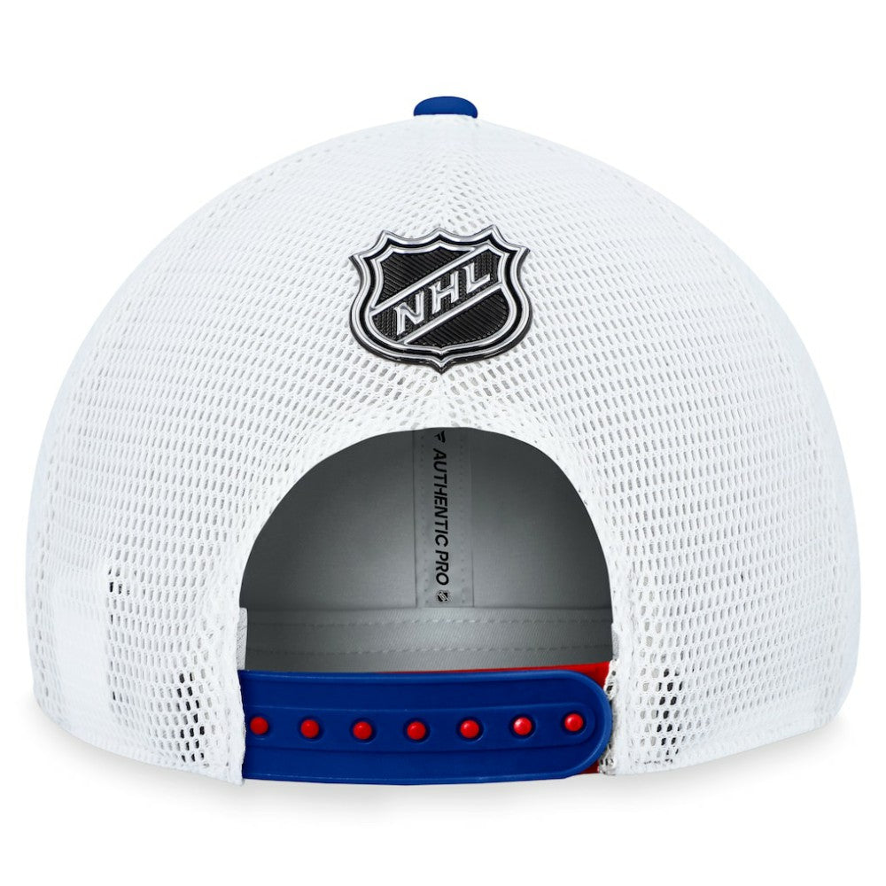 New York Rangers Fanatics Authentic Pro Rink Trucker Adjustable Hat - Red - NHL