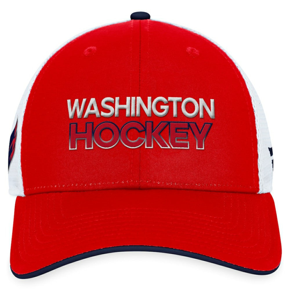 Washington Capitals Fanatics Authentic Pro Rink Trucker Adjustable Hat - Red - NHL