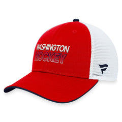 Washington Capitals Fanatics Authentic Pro Rink Trucker Adjustable Hat - Red - NHL