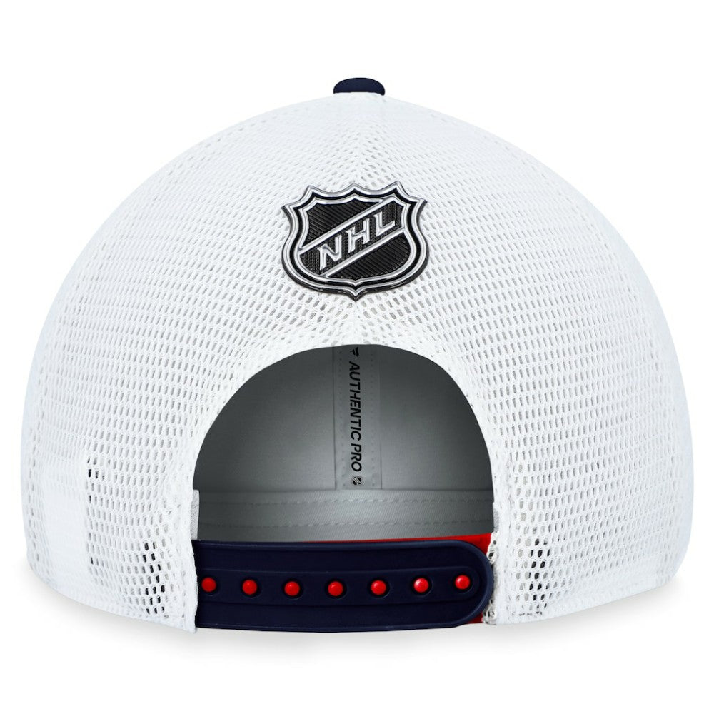 Washington Capitals Fanatics Authentic Pro Rink Trucker Adjustable Hat - Red - NHL