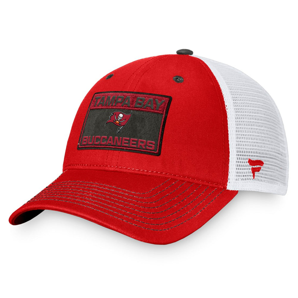 Tampa Bay Buccaneers Fundamentals Trucker Adjustable Hat Red/White | Fanatics