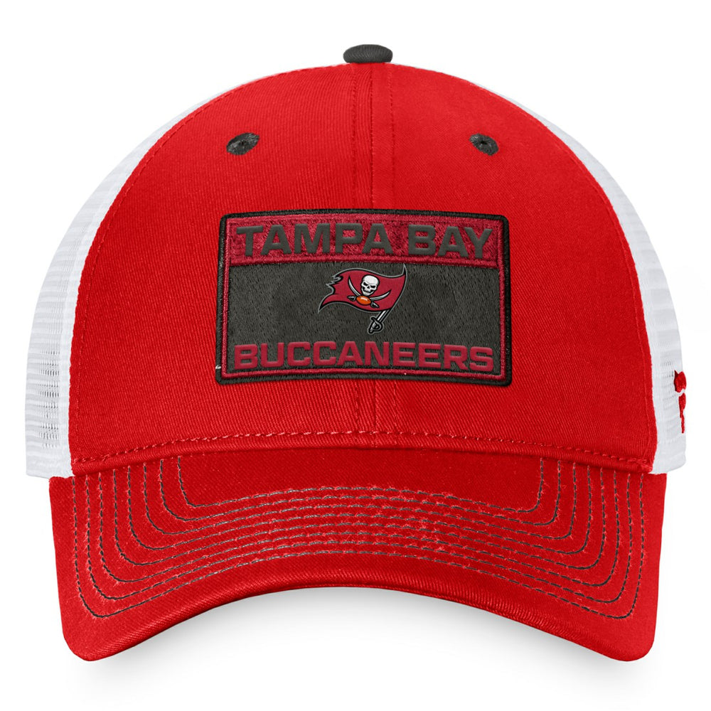 Tampa Bay Buccaneers Fundamentals Trucker Adjustable Hat Red/White | Fanatics