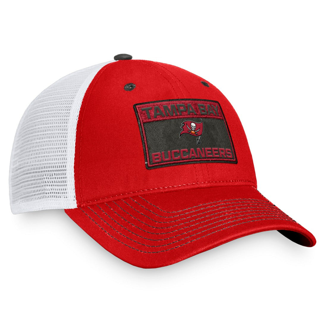 Tampa Bay Buccaneers Fundamentals Trucker Adjustable Hat Red/White | Fanatics
