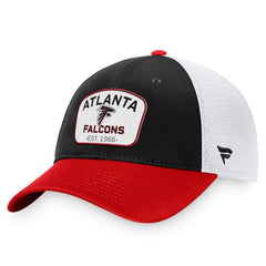 Atlanta Falcons Fundamentals Two-Tone Trucker Adjustable Hat Black/White | Fanatics