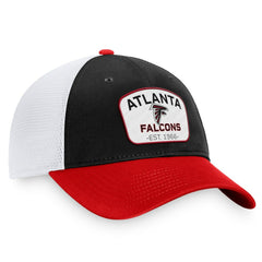 Atlanta Falcons Fundamentals Two-Tone Trucker Adjustable Hat Black/White | Fanatics